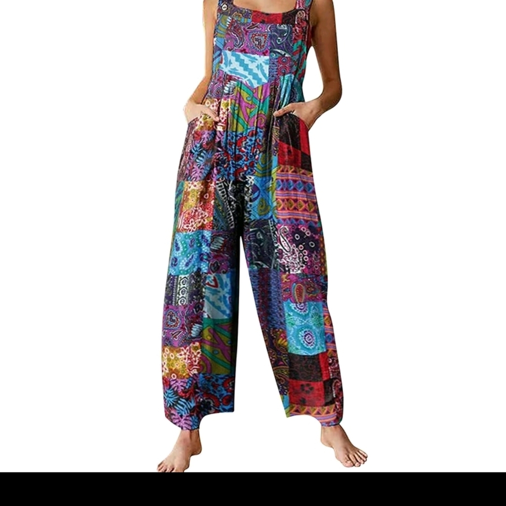 Colorful Patchwork Jumpsuit